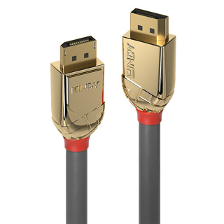 LINDY 3m DisplayPort 1.4 Cable, Gold Line, DisplayPort Cables, HDMI/DP  Cables