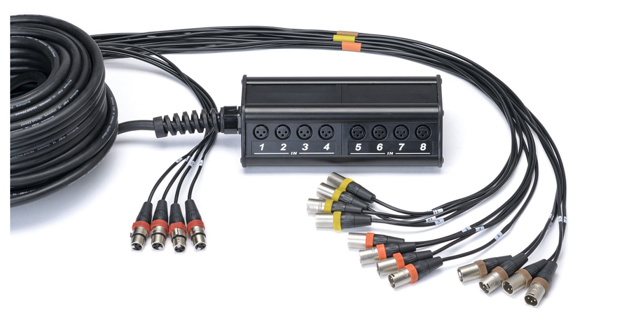 CORDIAL Stagebox system (subsnake) 16 x input, 4 x output, 30,0 m / pigtail REAN XLR male