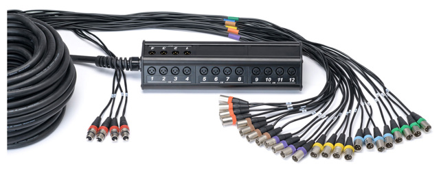 CORDIAL Stagebox system (subsnake) 24 x input, 4 x output, 30,0 m / pigtail REAN XLR male