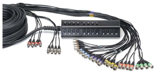 CORDIAL Stagebox system (subsnake) 24 x input, 8 x output, 30,0 m / pigtail REAN XLR male