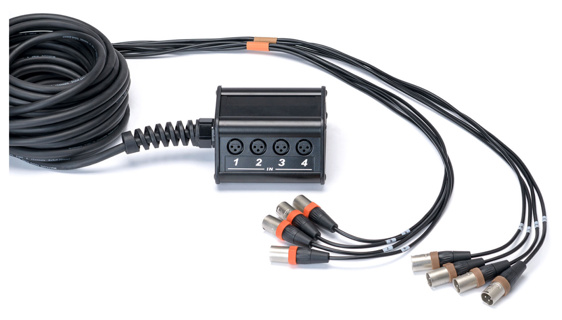 CORDIAL Stagebox system (subsnake) 8 x input, 0 x output, 10,0 m / pigtail REAN XLR male