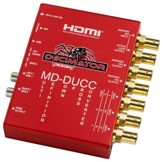 DECIMATOR MD-DUCC: Multi-Definition Up Down Cross Converter