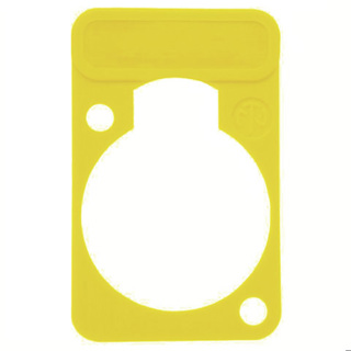 NEUTRIK DSS-YELLOW colored lettering plate for D-size chassis connector - Yellow