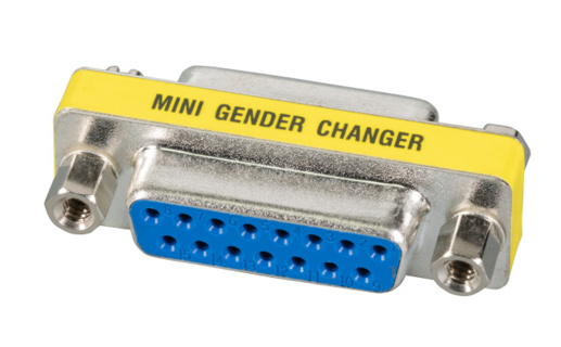 EFB Mini Gender Changer DSUB15F/F DSub15 Jack/DSub15 jack