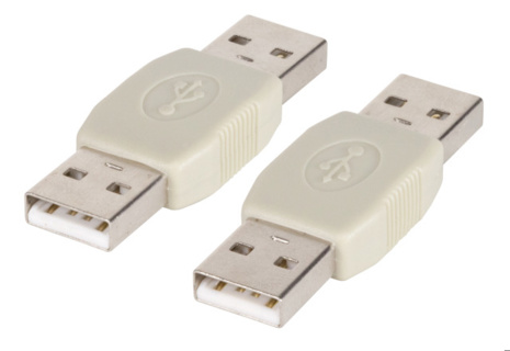 EFB USB-Adapter A/A plug/plug beige