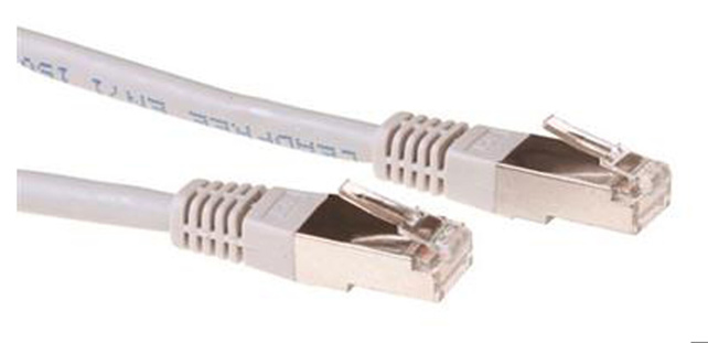 ACT Grey 0.5 meter LSZH SFTP CAT6 patch cable with RJ45 connectors