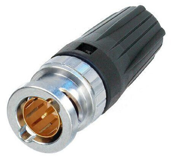 NEUTRIK NBNC75BLP9 rearTWIST BNC cable connector for cable: 0.9-3.8-6.3 (crimp: 1.6-6.47)