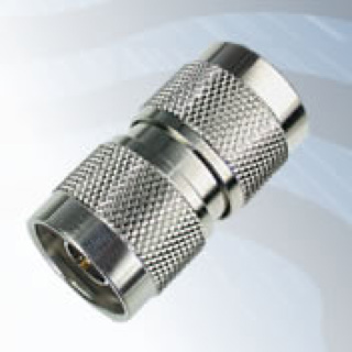 GIGATRONIX N Type Plug to Plug Adaptor, Nickel Plated