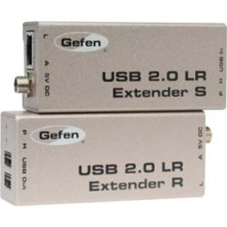 GEFEN USB 2.0 Extender, up to 100 m Extends USB 2.0 peripherals up to 330-ft  over CAT-5 / CAT-6 cable