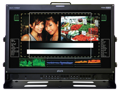 PLURA 21" 3G Broadcast Monitor Class A-3Gb/s, Ember+ Optional