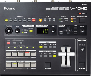 ROLAND V-40HD 4 CH. HD-HDMI VIDEO SWITCHER WITH EMBEDDED AUDIO
