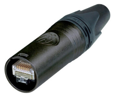 NEUTRIK NE8MX6-B etherCON CAT6a cable connector self-termination (w. RJ45, AWG22-24) - Black