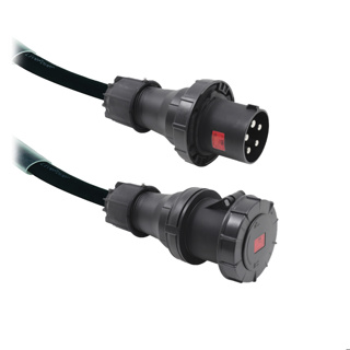 LIVEPOWER CEE 125A 5 Pin Cable H07RNF 5G35 10 Meter