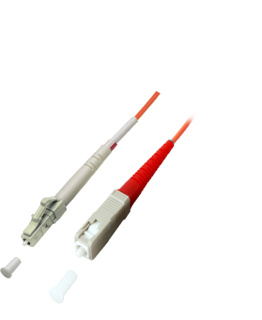EFB Simplex Fiber Optic Patch Cable LC-SC OM2 2m 2,0mm Orange 50/125µm