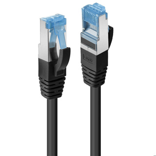 LINDY 15m Cat.6A S/FTP LSZH Network Cable, Black