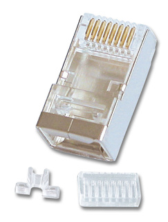 LINDY RJ-45 Male Connector, 8 Pin STP CAT6, Pack of 10