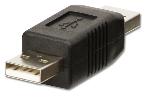 LINDY USB 2.0 Type A to A Male Adapter