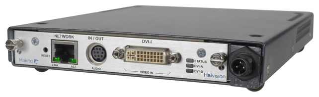 HAIVISION Makito X Single DVI Encoder Appliance - H.264 High Profile Single Channel IP Video Encoder with SRT - Single DVI-I input