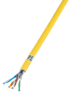 EFB INFRALAN® Cat.7A 1250 AWG23 S/FTP 4P CPR Cca rape yellow RAL1021, 100m