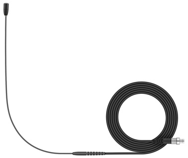 SENNHEISER HSP ESSENTIAL OMNI-BLACK-3-PIN Headset microphone (omnidirectional, pre-polarized condenser) with 1.3m fixed cable for 2000, 5000, 6000 and 9000 Series, black