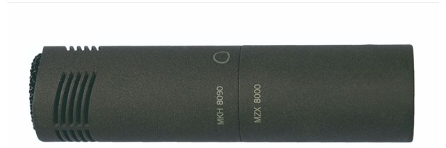 SENNHEISER MKH 8090 HF condenser microphone set, with MKH 8090 (wide cardioid), MZW 8000 and MZQ 8000, in transport case, NEXTEL black