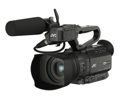 JVC Handheld 4K/HD camcorder, Wi-Fi/FTP and Broadcast Overlay Function
