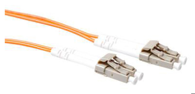 ACT 50 meter LSZH Multimode 50/125 OM2 fiber patch cable duplex with LC connectors