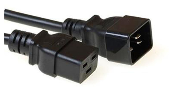 ACT Powercord C19 - C20 black 1.2 m