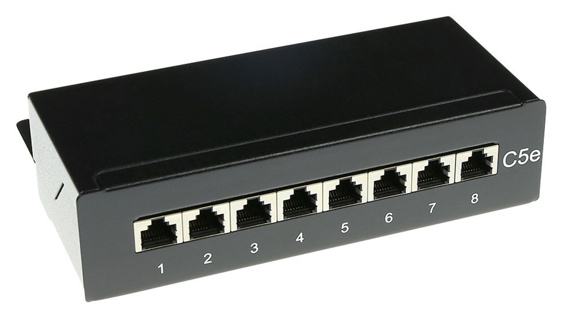 ACT Surface mounted box shielded 8 ports CAT5E