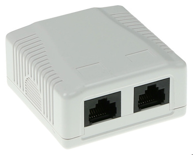 ACT Surface mounted box unshielded 2 ports CAT5E