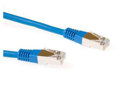 ACT Blue 25 meter LSZH SFTP CAT6 patch cable with RJ45 connectors