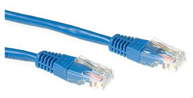 ACT Blue LSZH U/UTP CAT6A patch cable with RJ45 connectors