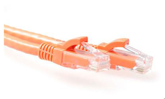 ACT Orange 7 meter U/UTP CAT6A patch cable snagless with RJ45 connectors