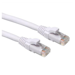 ACT White 1.00 meter U/UTP CAT6A patch cable snagless with RJ45 connectors
