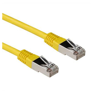 ACT Yellow 5 meter LSZH SFTP CAT6A patch cable with RJ45 connectors