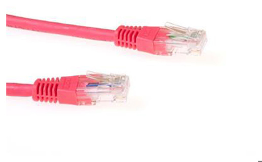 ACT Red LSZH U/UTP CAT6 patch cable with RJ45 connectors