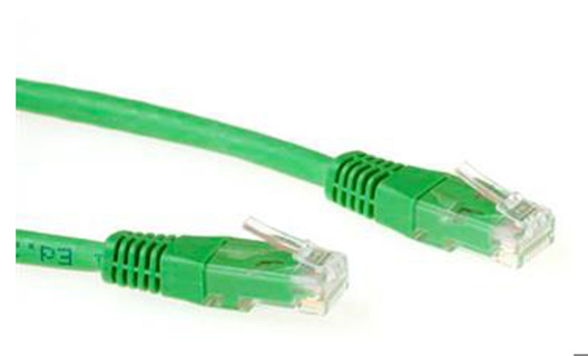 ACT Green 1 meter LSZH U/UTP CAT6 patch cable with RJ45 connectors