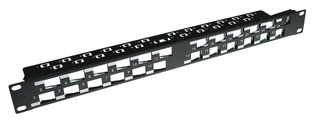 ACT Patchpanel unloaded 24 ports 45°