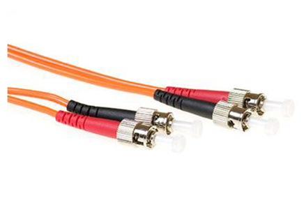 RL1000 ACT 0.5 meter LSZH Multimode 62.5/125 OM1 fiber patch cable duplex with ST connectors