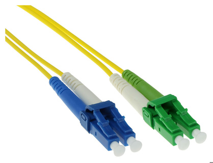ACT 3 meter LSZH Singlemode 9/125 OS2 fiber patch cable duplex with LC/APC and LC/UPC connectors
