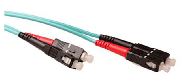 ACT 1.5meter LSZH Multimode 50/125 OM3 fiber patch cable duplex with SC connectors
