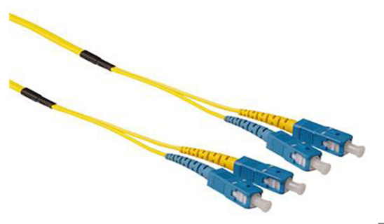 ACT 40 meter Singlemode 9/125 OS2 duplex ruggedized fiber cable with SC connectors