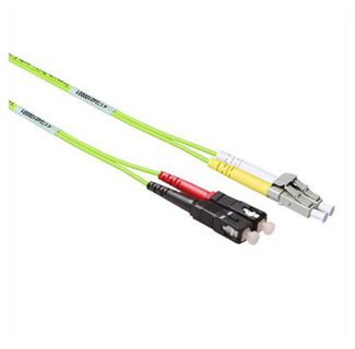 ACT 1.5 meter LSZH Multimode 50/125 OM5 fiber patch cable duplex with LC and  SC connectors