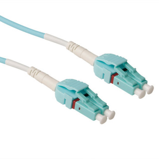RL6100 ACT 0.5 meter Multimode 50/125 OM3 duplex uniboot fiber cable with LC connectors