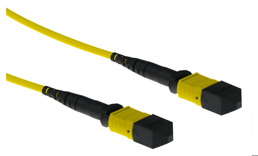 ACT 10 meter Singlemode 9/125 OS2 polarity A fiber patch cable with MTP female connectors