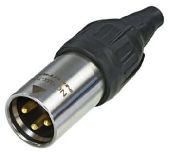 NEUTRIK NC3MX-TOP XLR TOP (heavy-duty, outdoor) IP65 3 pole XLR male cable connector, Gold contacts