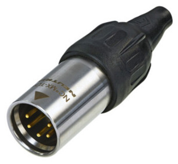 NEUTRIK NC5MX-TOP XLR TOP (heavy-duty, outdoor) IP65 5 pole XLR male cable connector, Gold contacts