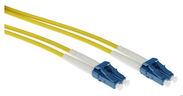 ACT 5 meter singlemode 9/125 OS2 duplex armored fiber patch cable with LC connectors