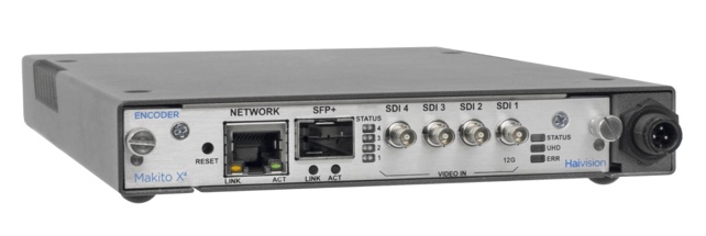 HAIVISION Makito X4 SDI Decoder Appliance - HEVC/H.265 & AVC/H.264 IP Video Decoder – Quad channel 3G/HD/SD-SDI