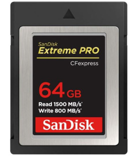 SANDISK CF Extreme PRO CFexpress 64GB, Type B, 1500MB/s Read, 800MB/s Write